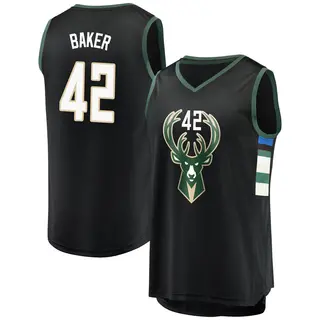 Men's Vin Baker Milwaukee Bucks Black Jersey - Statement Edition - Fast Break