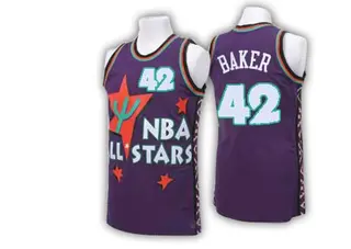 Men's Vin Baker Milwaukee Bucks Purple 1995 All Star Throwback Jersey - Authentic